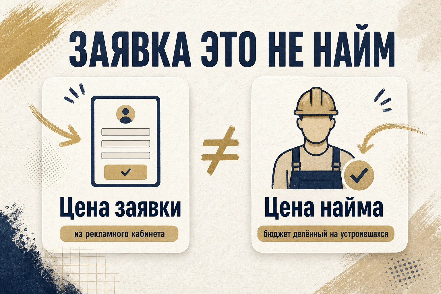 цена заявки и цена найма HR-таргет ВКонтакте