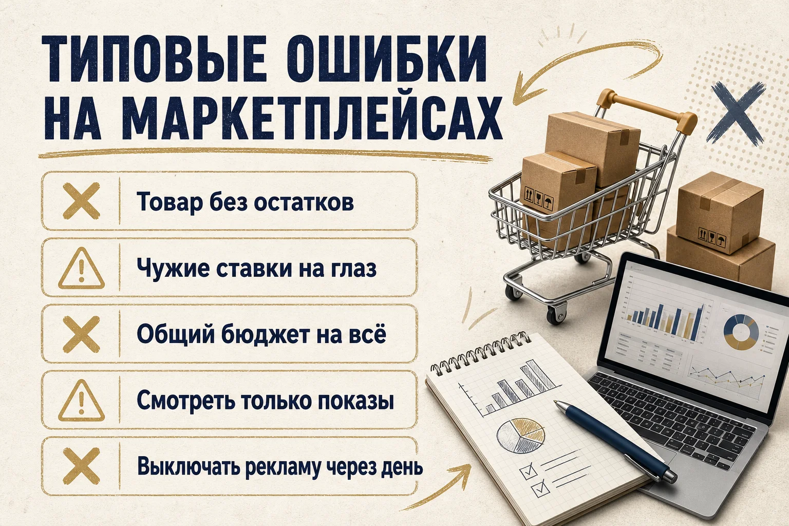 типовые ошибки в рекламе на маркетплейсах