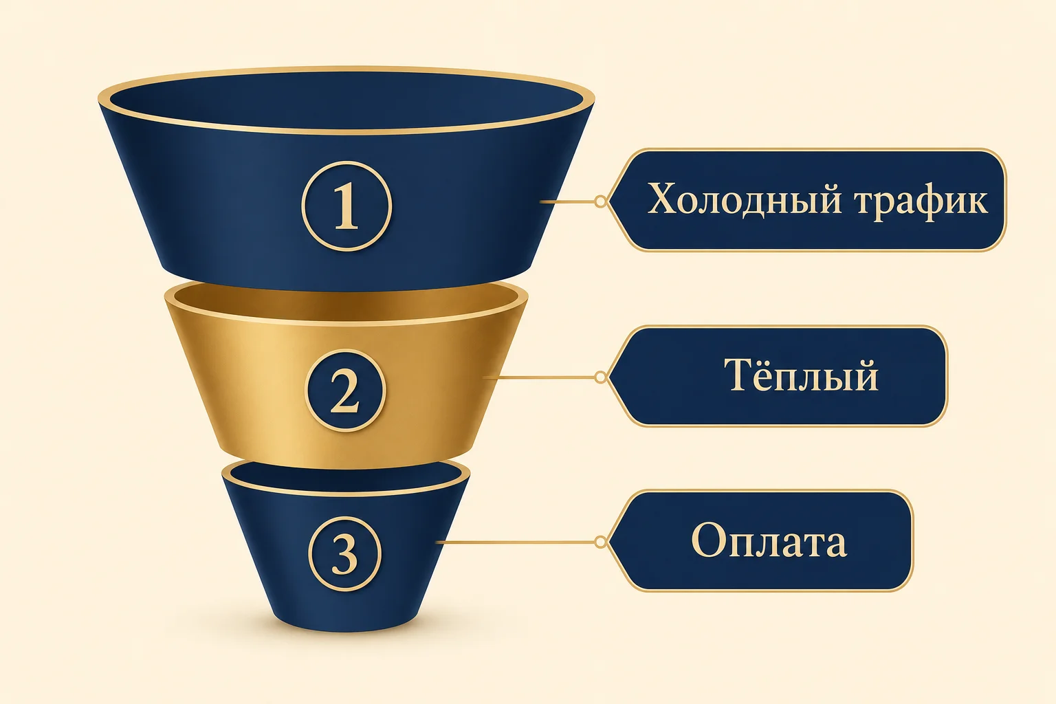 Схема воронки онлайн-школы