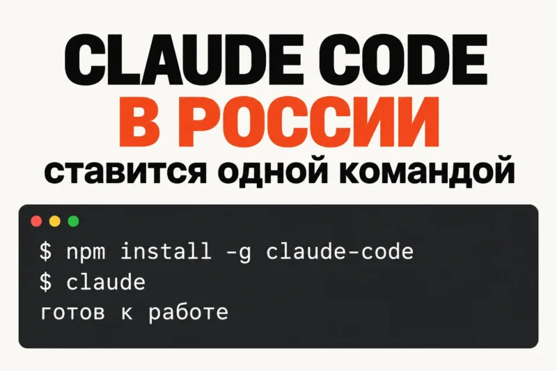 Claude Code: как установить и работать в России
