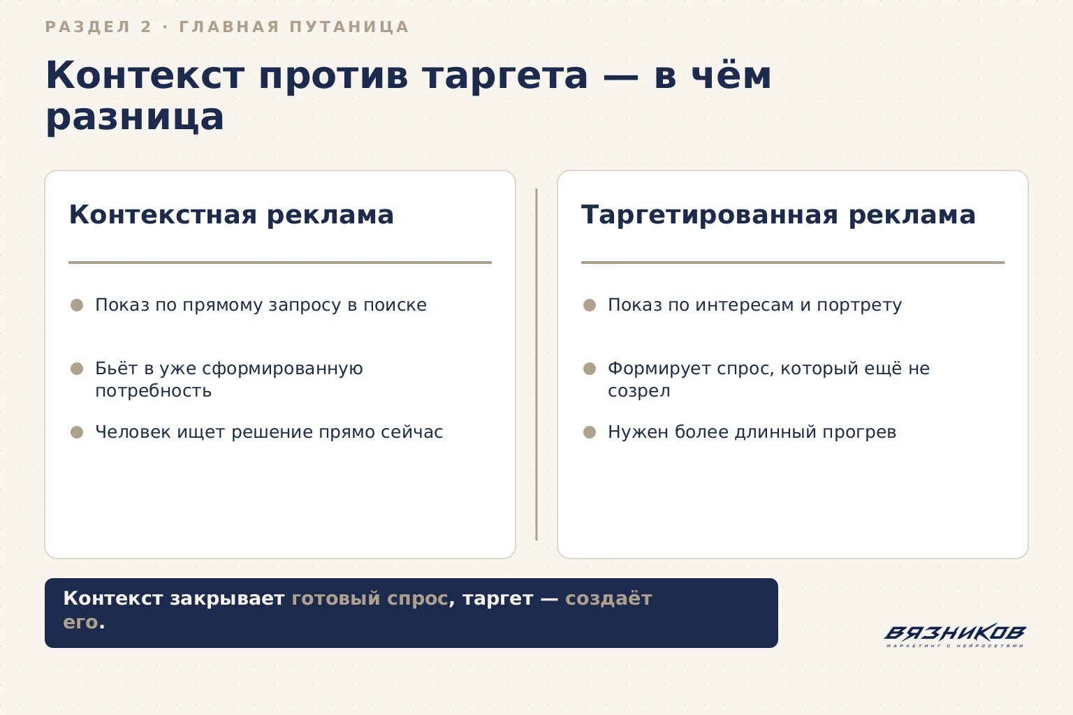 Контекстная реклама против таргетированной: в чём разница