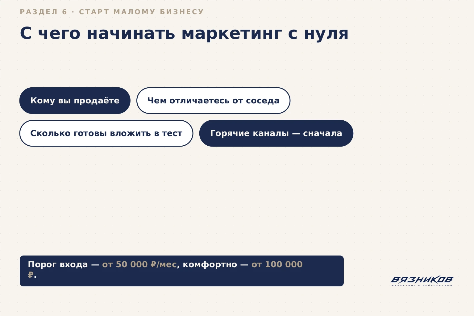 С чего начинать маркетинг с нуля